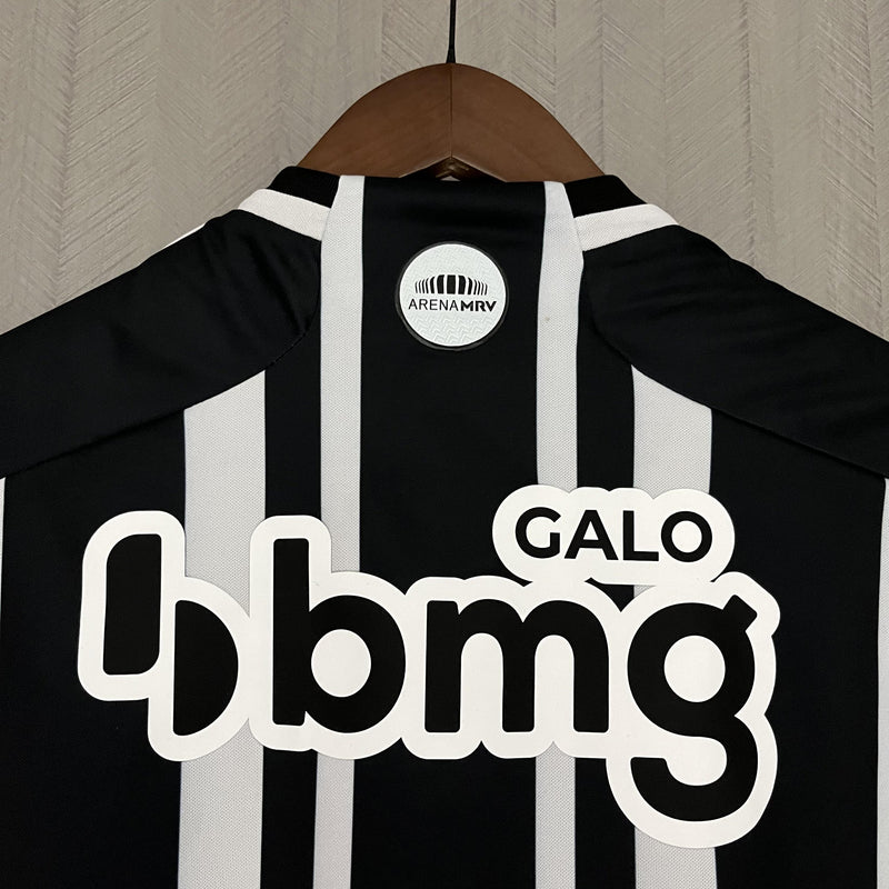 Camisa I Clube Atlético Mineiro | 23/24 Torcedor Adidas - Preta e branca