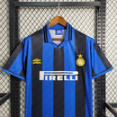 Camisa I Inter de Milão Retrô | 95/96 Umbro - Azul e Preta