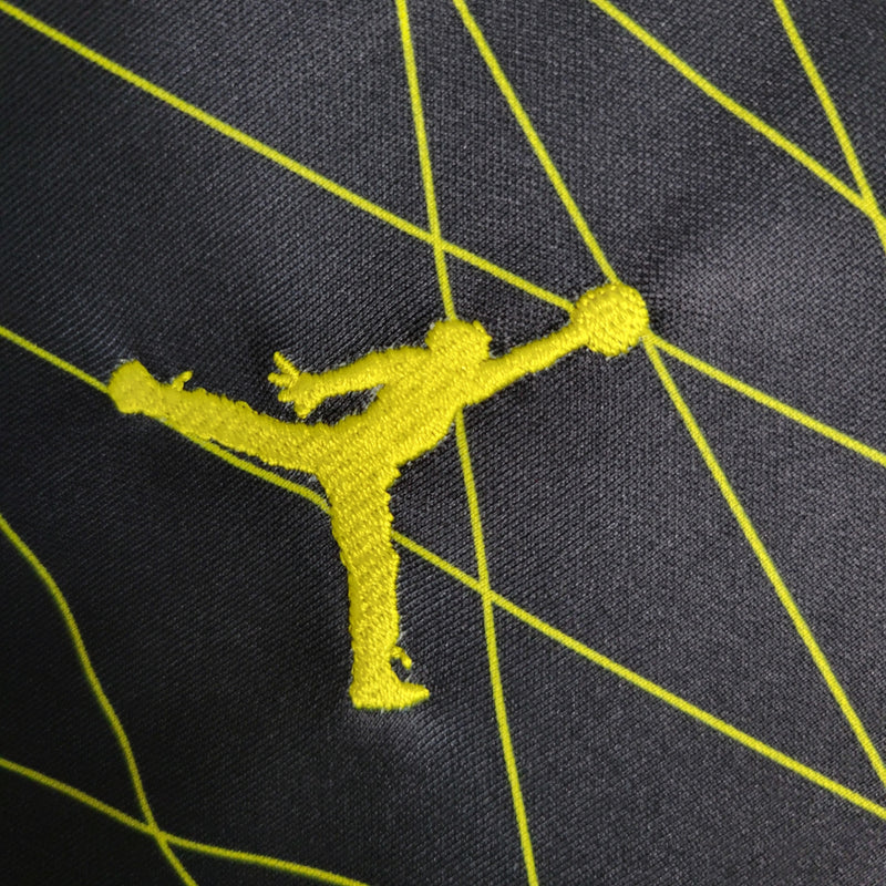 Camisa IV PSG | 22/23 Torcedor Jordan - Preta e Amarela - Manga Longa