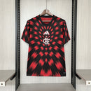 Camisa Pré Jogo Flamengo | 25/26 Torcedor Adidas - Preta e Vermelha