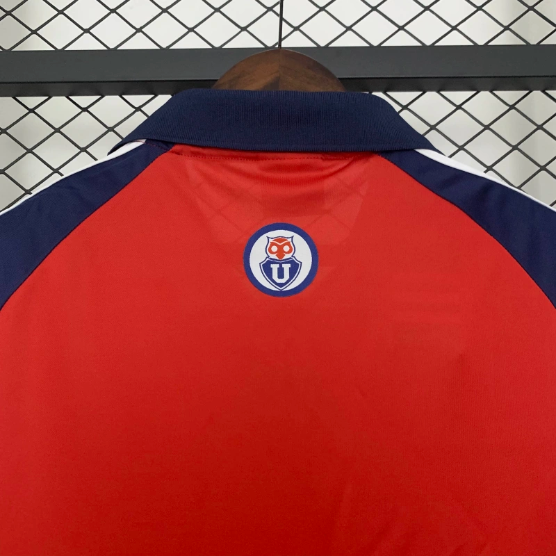 Camisa II Universidad de Chile Retrô | 01/02 Adidas - Vermelha e Azul