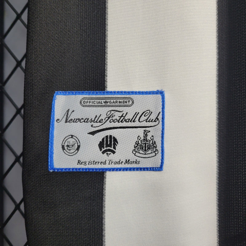Camisa I Newcastle Retrô | 97/99 Adidas - Preta e Branca