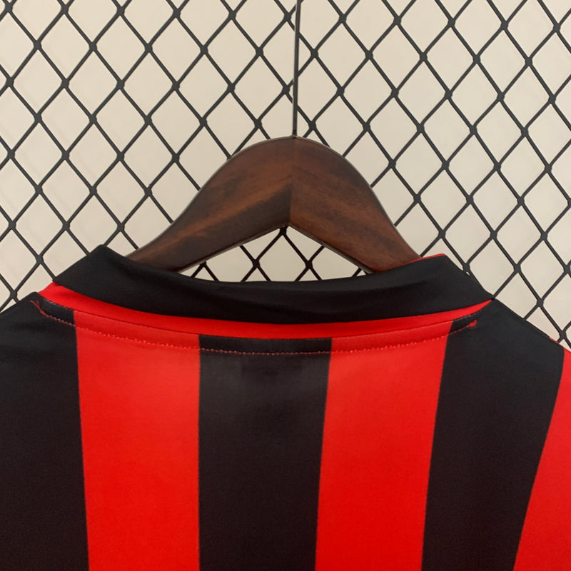 Camisa I Milan Retrô | 91/92 Adidas - Vermelha e Preta