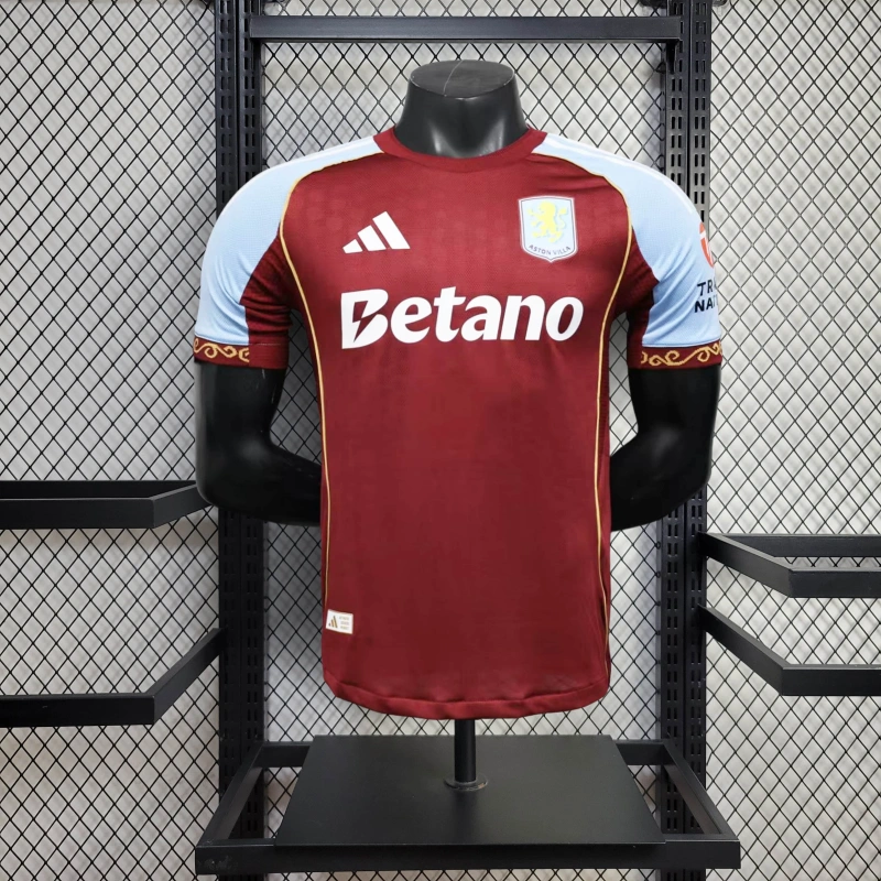 Camisa I Aston Villa | 25/26 Modelo Jogador Adidas - Vinho e Azul