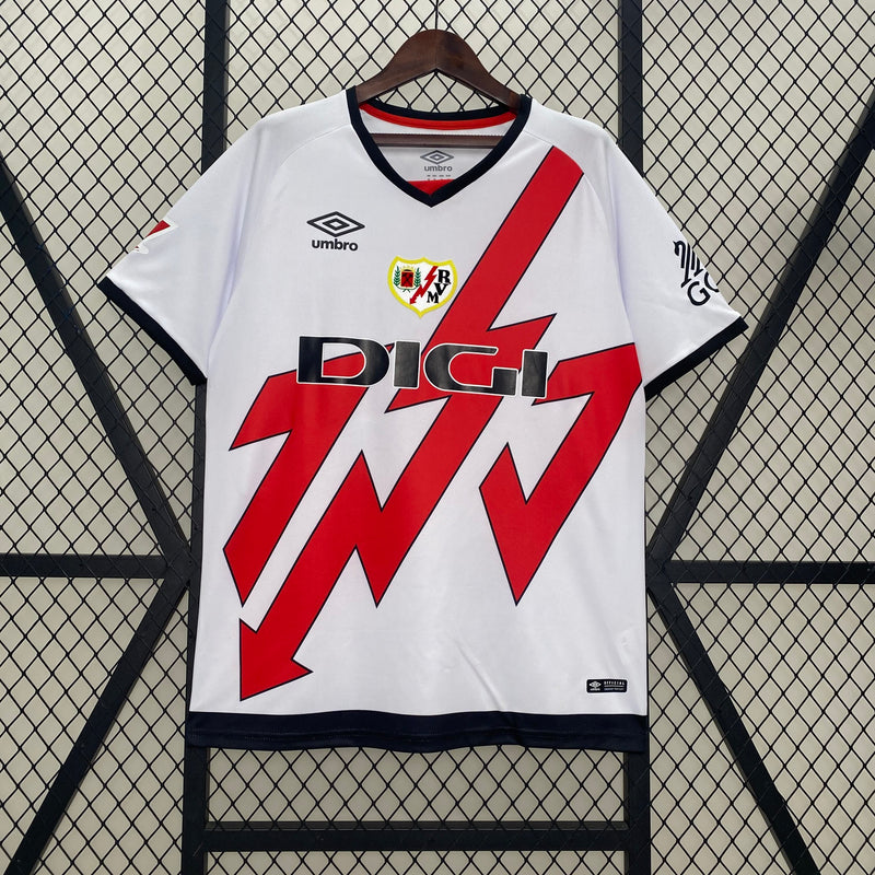 Camisa I Rayo Vallecano | 24/25 Torcedor Umbro - Branca e Vermelha