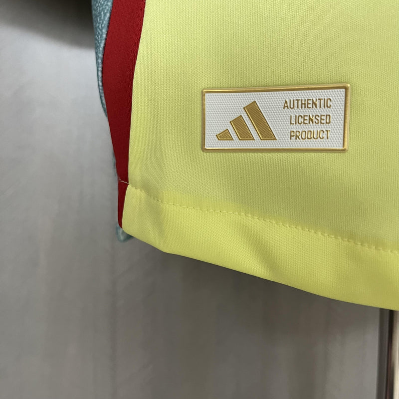 Camisa II Espanha | 2024 Modelo Jogador Adidas - Amarela