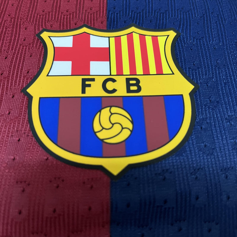 Camisa I Barcelona | 24/25 Modelo Jogador Nike - Vermelha e Azul (Spotify)