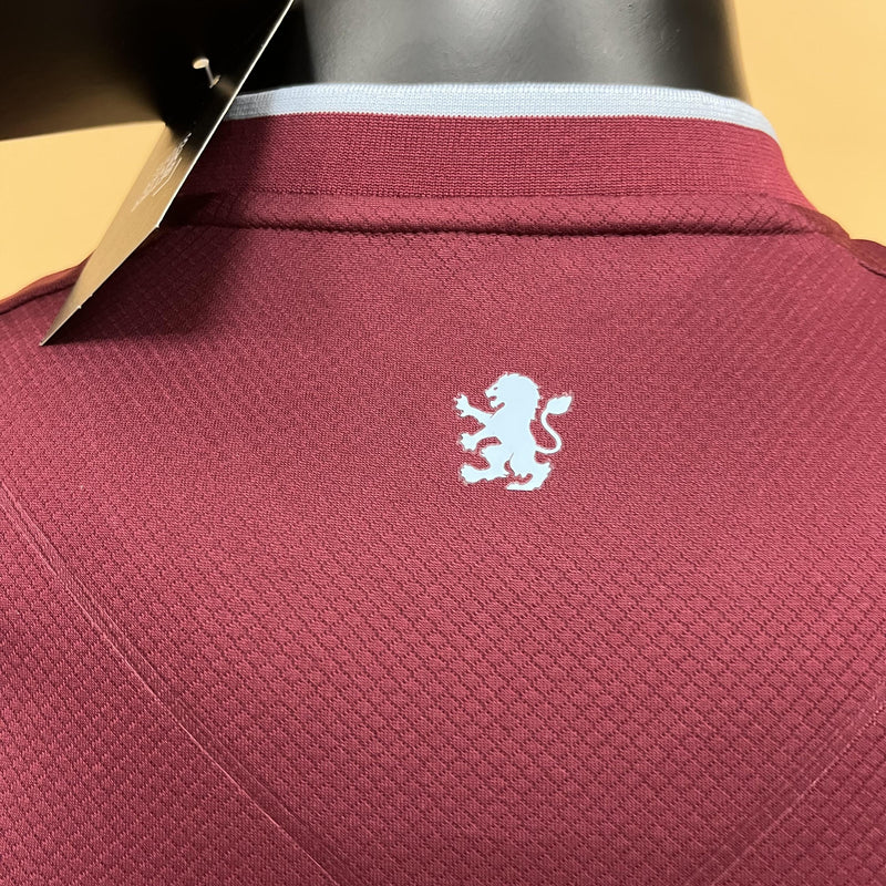 Camisa I Aston Villa | 22/23 Modelo Jogador Castore - Vinho e Azul