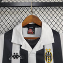 Camisa I Juventus Retrô | 99/00 Kappa - Branca e Preta - Manga Longa