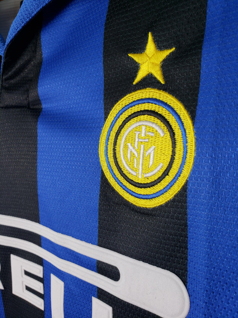 Camisa I Inter de Milão Retrô | 98/99 Nike - Azul e Preta - Manga Longa