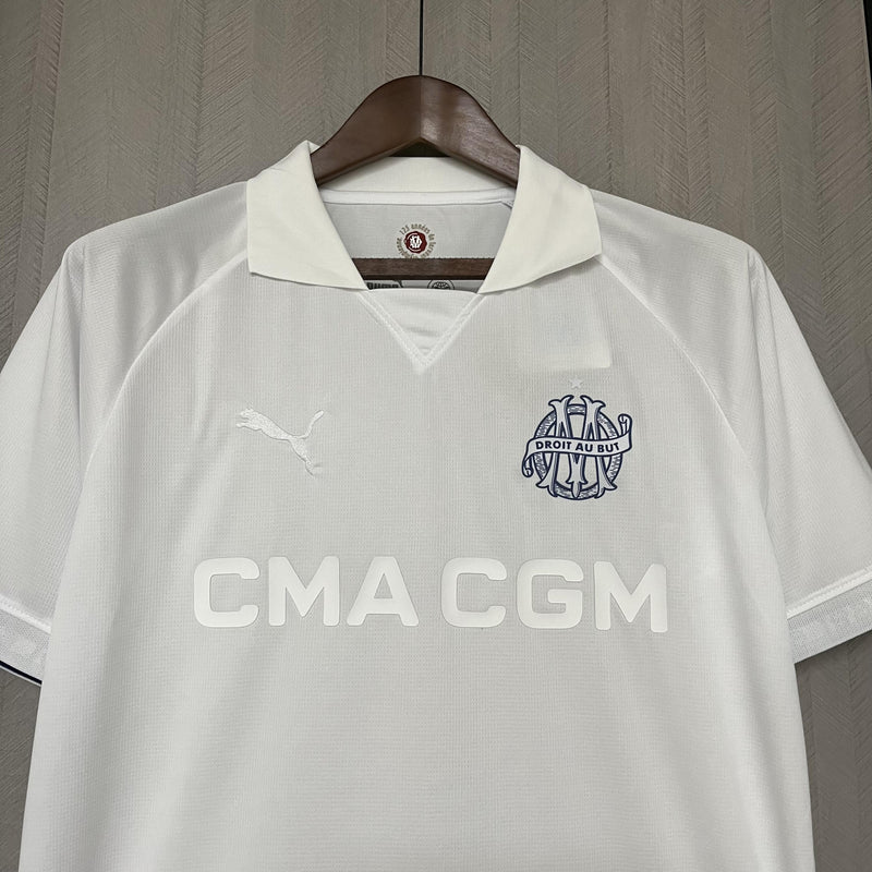 Camisa Edição Especial Olympique de Marseille | 24/25 Torcedor Puma - Branca