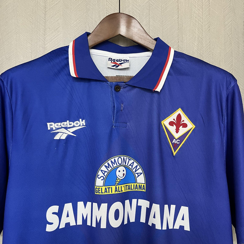 Camisa I Fiorentina Retrô | 95/96 Torcedor Reebok - Roxa