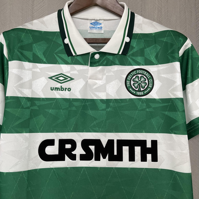 Camisa I Celtic Retrô | 89/91 Umbro - Verde e Branca