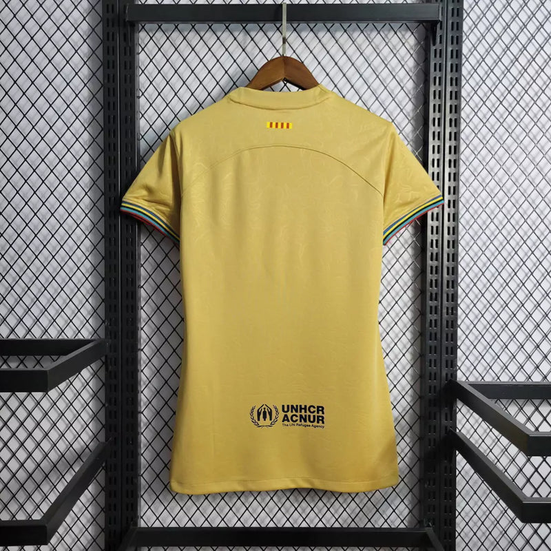 Camisa II Barcelona | 22/23 Torcedor Nike - Dourada - Feminina