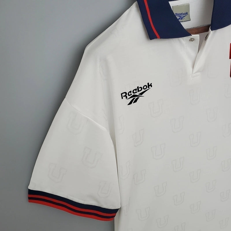 Camisa II Universidad de Chile Retrô | 1998 Reebok - Branca