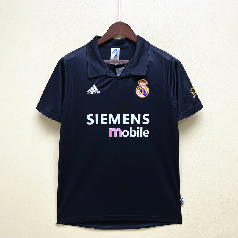 Camisa II Real Madrid Retrô | 02/03 Torcedor Adidas - Preta