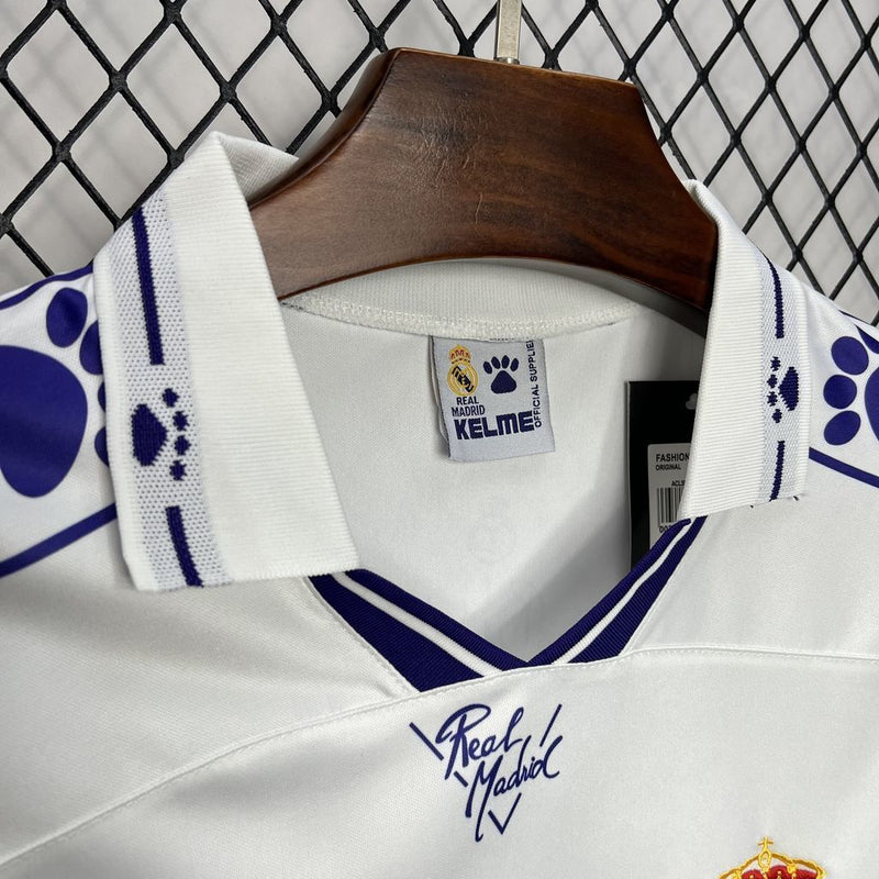 Camisa I Real Madrid Retrô | 94/96 Kelme - Branca