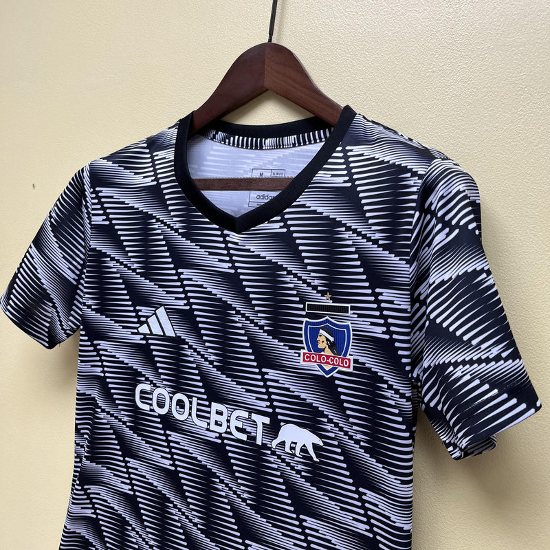Camisa IV Colo Colo | 23/24 Torcedor Adidas - Preta e Branca - Feminina