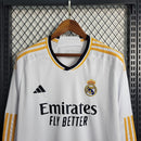 Camisa I Real Madrid | 23/24 Torcedor Adidas - Branca - Manga Longa