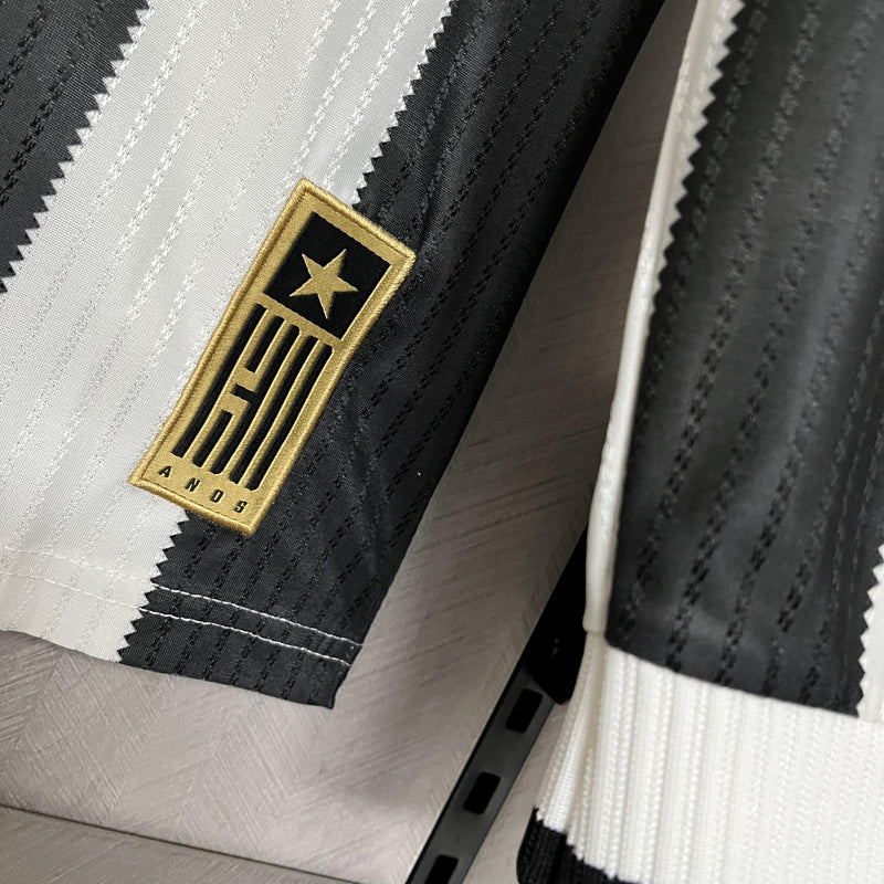Camisa I Botafogo | 24/25 Torcedor Reebok - Preta e Branca - Manga Longa