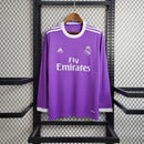Camisa Champions League Real Madrid Retrô | 16/17 Adidas - Roxa - Manga Longa