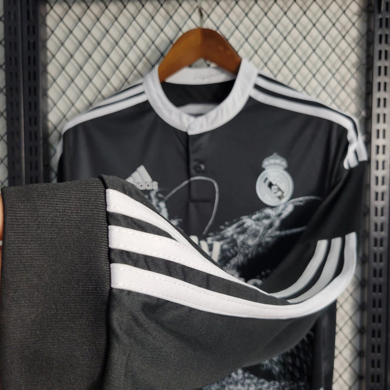 Camisa III Real Madrid Retrô | 14/15 Adidas - Preta - Manga Longa