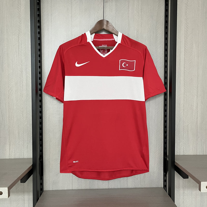 Camisa I Turquia Retrô  | 2008 Torcedor Nike - Vermelha e Branca