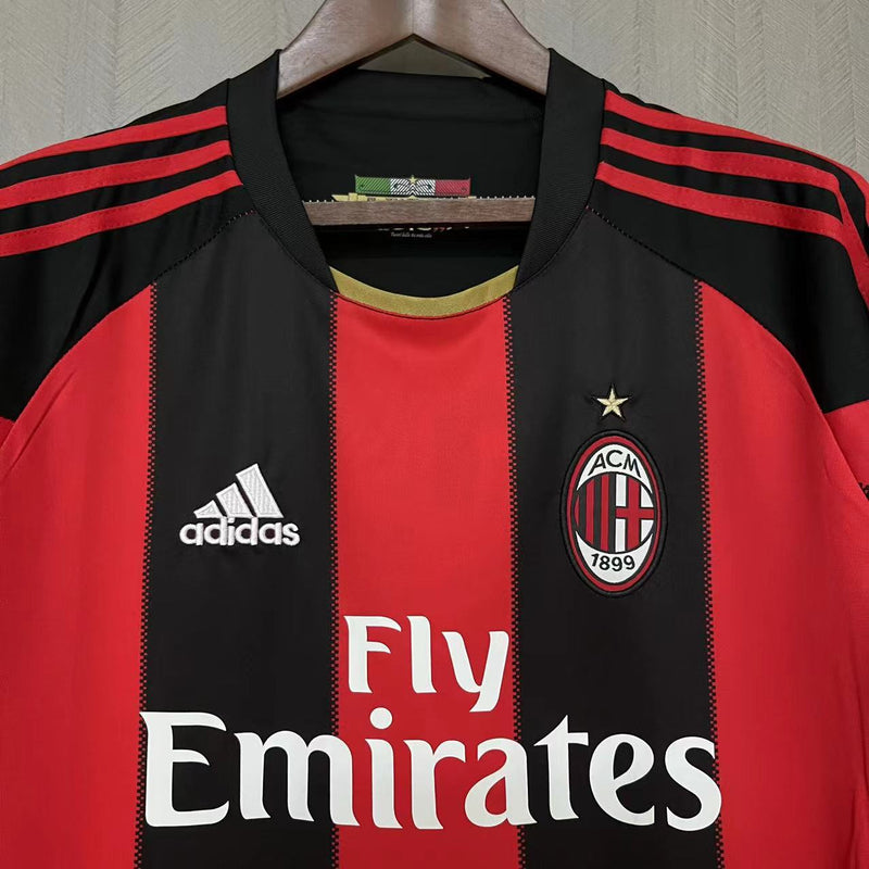 Camisa I Milan Retrô | 10/11 Torcedor Adidas - Vermelha e Preta - Manga Longa