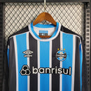 Camisa I Grêmio | 23/24 Torcedor Umbro - Azul e Preta - Manga Longa