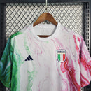 Camisa Pré Jogo Itália | 2023 Torcedor Adidas - Branca Verde e Rosa