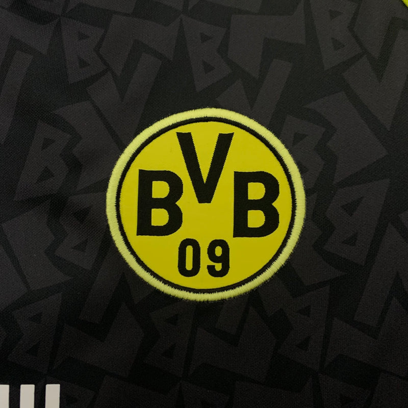 Camisa II Borussia Dortmund Retrô | 95/96 Nike - Preta e Amarela