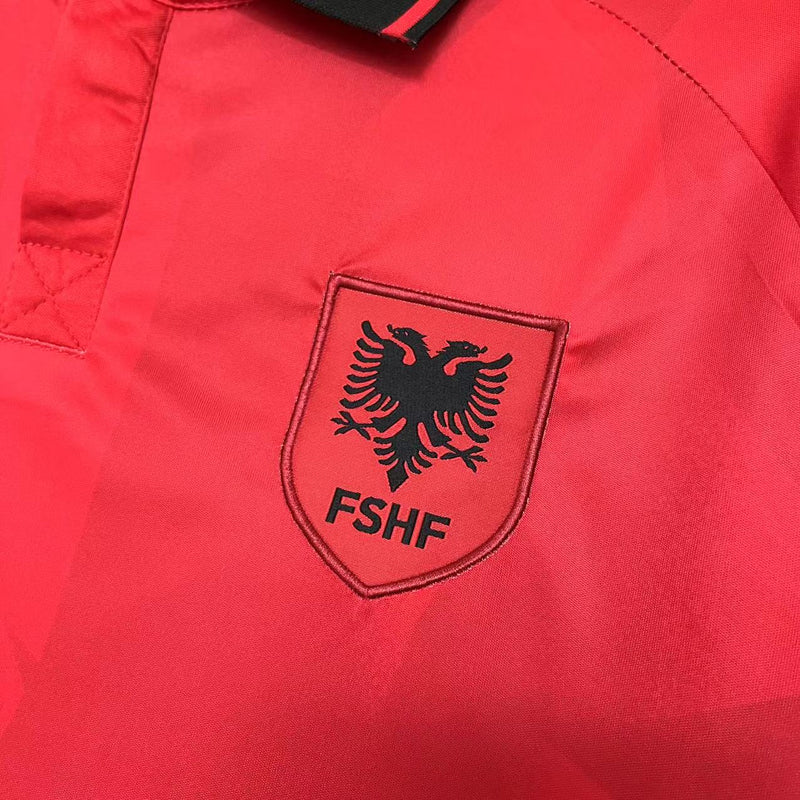 Camisa I Albânia | 23/24 Torcedor Macron - Vermelha