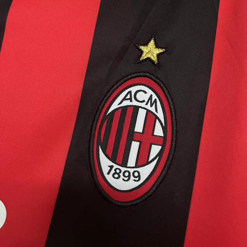 Camisa I Milan Retrô | 08/09 Adidas - Vermelha e Preta