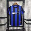 Camisa I Inter de Milão Retrô | 99/00 Nike - Azul e Preta