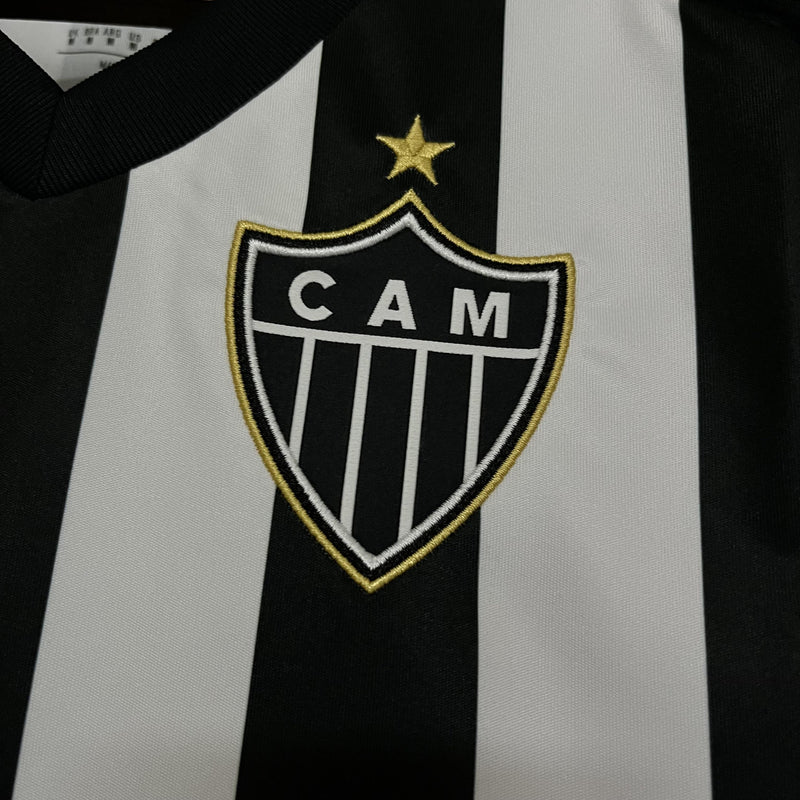 Camisa I Clube Atlético Mineiro | 25/26 Torcedor Adidas - Branca e Preta - Feminina