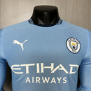 Camisa I Manchester City 0161 | 24/25 Modelo Jogador Puma - Azul (Manga longa)
