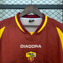 Camisa I Roma Retrô | 97/98 Diadora - Vermelha e Amarela