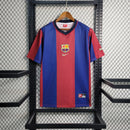 Camisa I Barcelona Retrô | 98/99 Nike - Vermelha e Azul