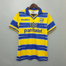 Camisa I Parma Retrô | 98/99 Lotto - Azul e Amarela