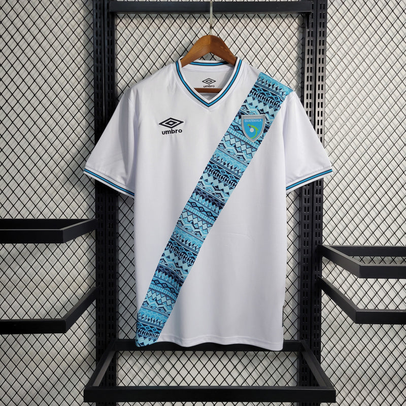 Camisa I Guatemala | 2023 Torcedor Umbro - Branca e Azul