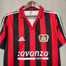 Camisa I Bayer Leverkusen Retrô | 00/01 Adidas - Vermelha e Preta