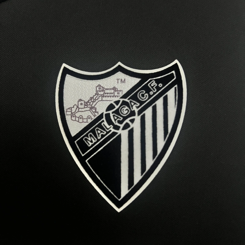 Camisa II Málaga Retrô | 12/13 Nike - Preta e Branca