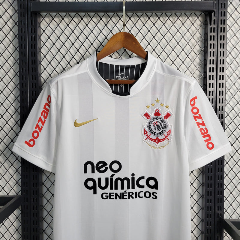 Camisa I Corinthians Retrô | 10/11 Nike - Branca