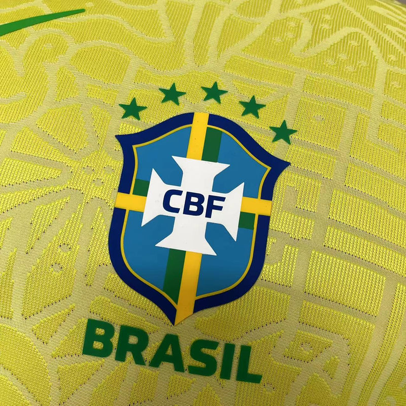 Camisa I Brasil | 2024 Modelo Jogador Nike - Amarela