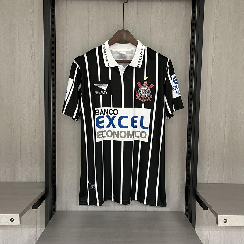 Camisa II Corinthians Retrô | 1997 Penalty - Preta e Branca