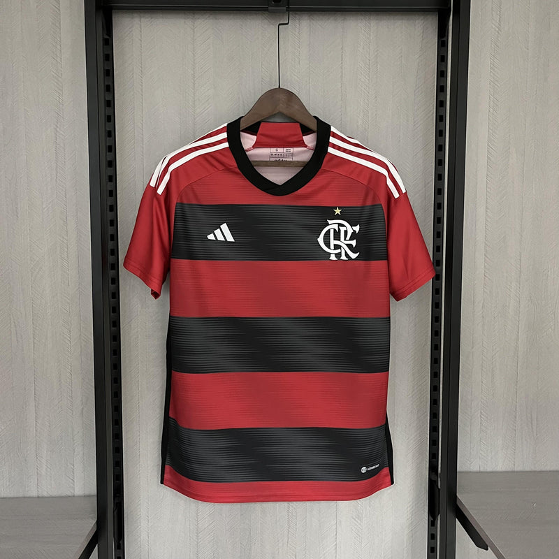 Camisa I Flamengo | 23/24 Torcedor Adidas - Vermelha e Preta