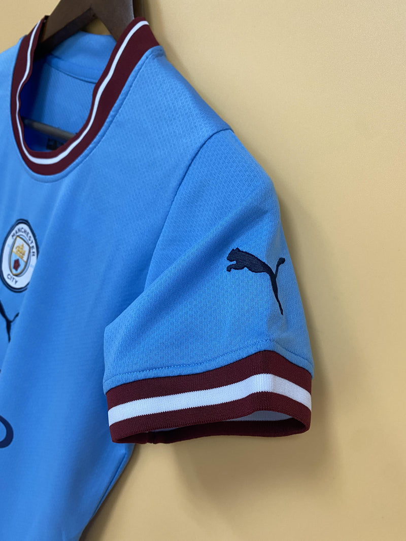 Camisa I Manchester City | 22/23 Torcedor Puma - Azul - Feminina