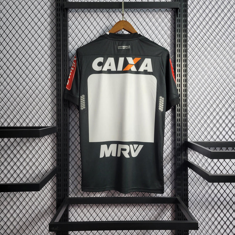 Camisa I Clube Atlético Mineiro | 16/17 Retrô - Preta e branca