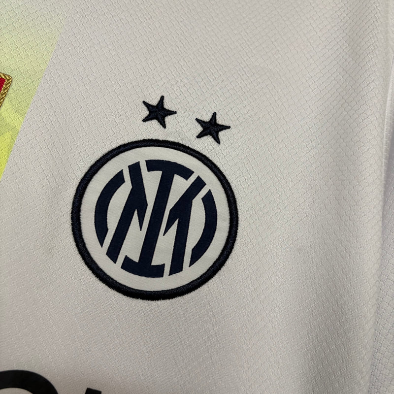 Camisa Valentino Rossi x Inter de Milão | 24/25 Torcedor Nike - Branca Azul e Verde