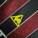 Camisa II Manchester City Retrô | 08/09 Le Coq Sportif - Preta e Vermelha